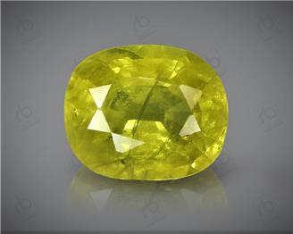 Natural Heated & Treated Yellow Sapphire Certified 3.36 CTS (DIN 86209 )